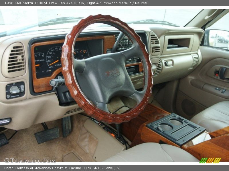 Light Autumnwood Metallic / Neutral 1998 GMC Sierra 3500 SL Crew Cab 4x4 Dually