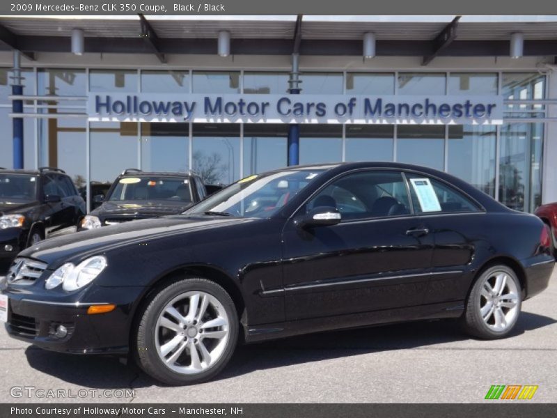 Black / Black 2009 Mercedes-Benz CLK 350 Coupe