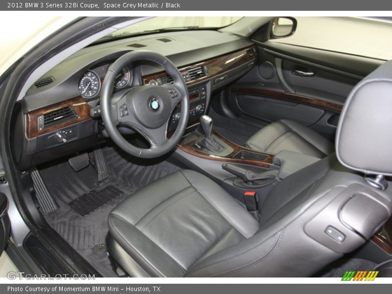 Space Grey Metallic / Black 2012 BMW 3 Series 328i Coupe