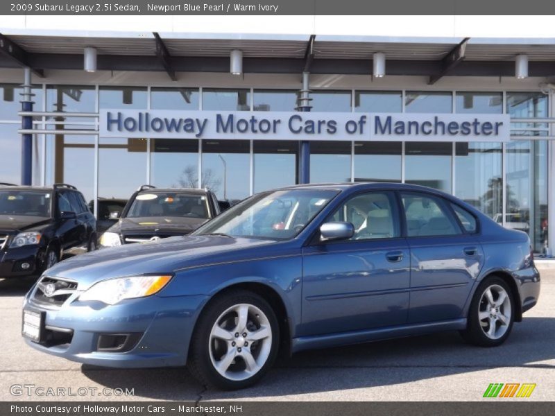 Newport Blue Pearl / Warm Ivory 2009 Subaru Legacy 2.5i Sedan