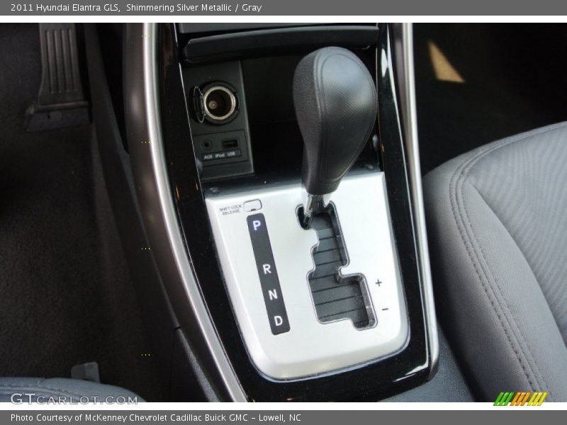 Shimmering Silver Metallic / Gray 2011 Hyundai Elantra GLS