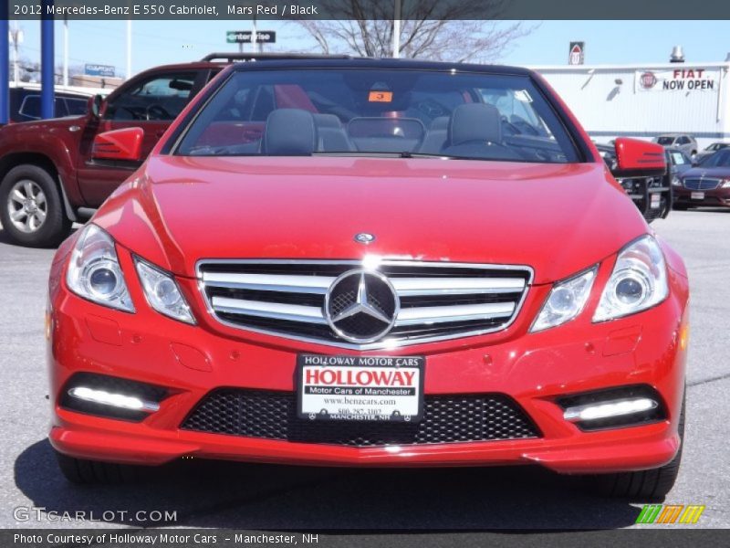 Mars Red / Black 2012 Mercedes-Benz E 550 Cabriolet
