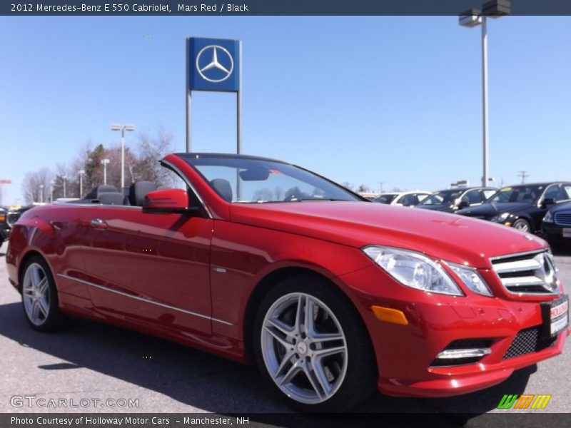 Mars Red / Black 2012 Mercedes-Benz E 550 Cabriolet