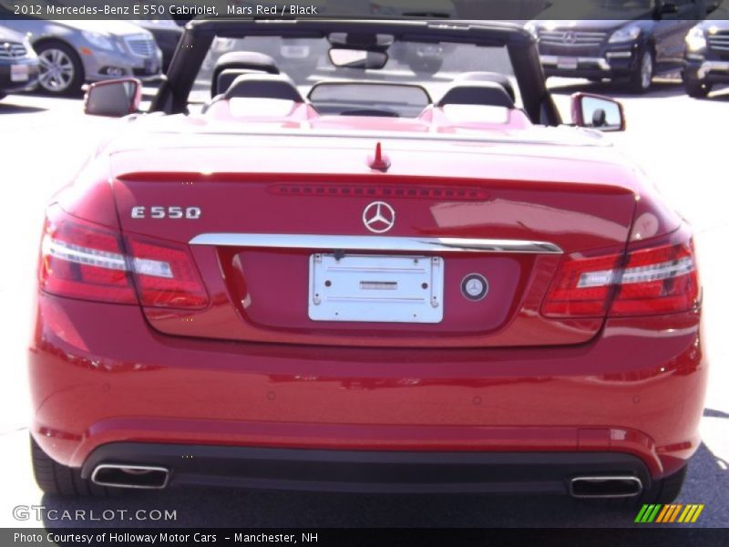 Mars Red / Black 2012 Mercedes-Benz E 550 Cabriolet