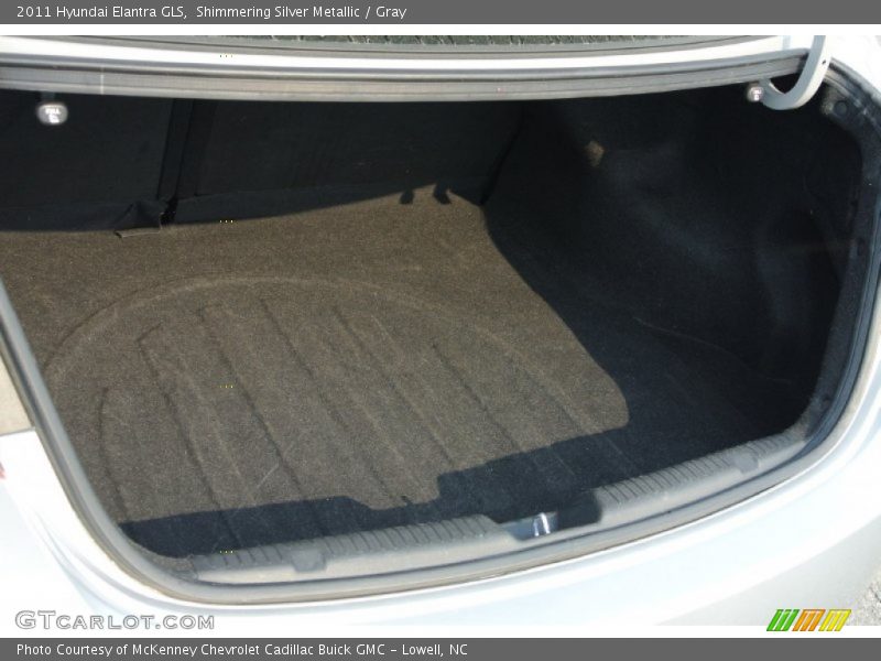 Shimmering Silver Metallic / Gray 2011 Hyundai Elantra GLS