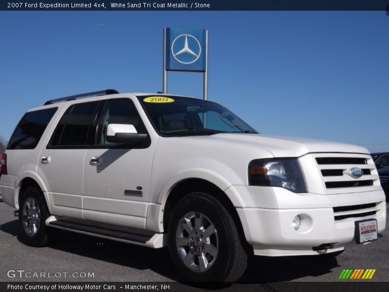 White Sand Tri Coat Metallic / Stone 2007 Ford Expedition Limited 4x4