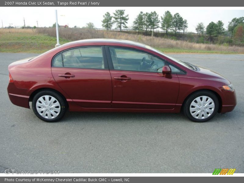 Tango Red Pearl / Ivory 2007 Honda Civic LX Sedan