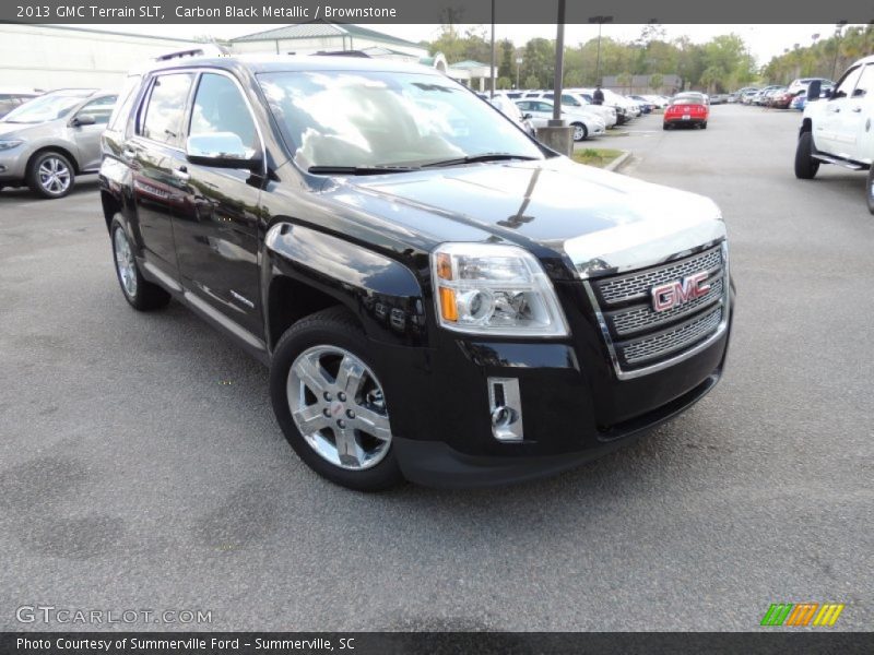 Carbon Black Metallic / Brownstone 2013 GMC Terrain SLT