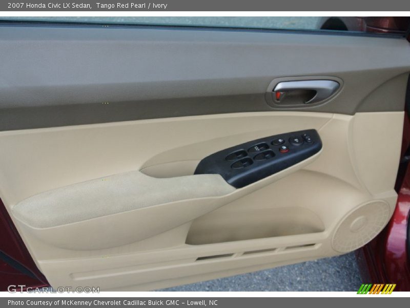 Tango Red Pearl / Ivory 2007 Honda Civic LX Sedan