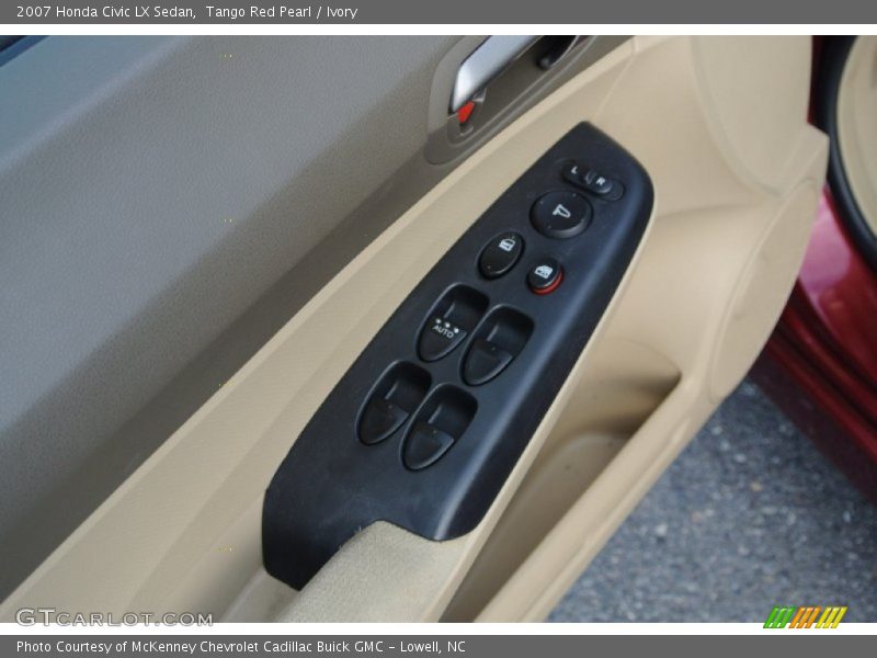Tango Red Pearl / Ivory 2007 Honda Civic LX Sedan