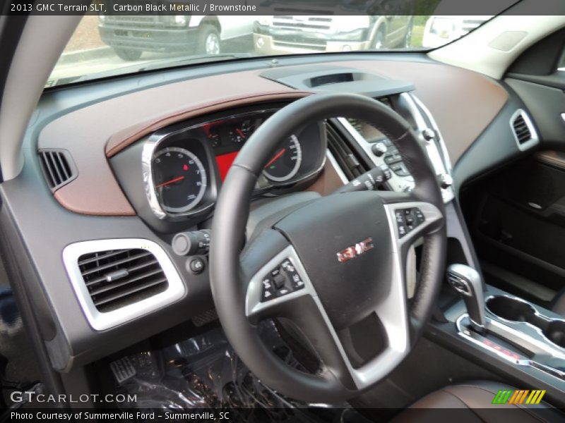 Carbon Black Metallic / Brownstone 2013 GMC Terrain SLT