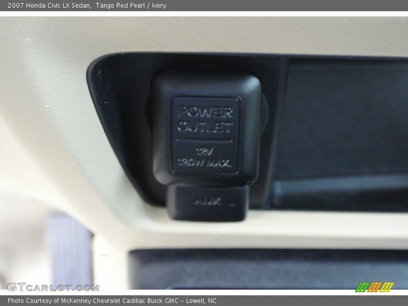 Tango Red Pearl / Ivory 2007 Honda Civic LX Sedan