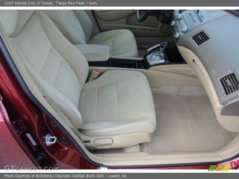 Tango Red Pearl / Ivory 2007 Honda Civic LX Sedan