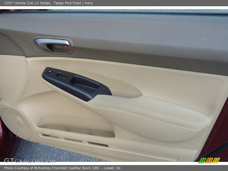 Tango Red Pearl / Ivory 2007 Honda Civic LX Sedan