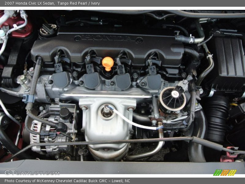 Tango Red Pearl / Ivory 2007 Honda Civic LX Sedan