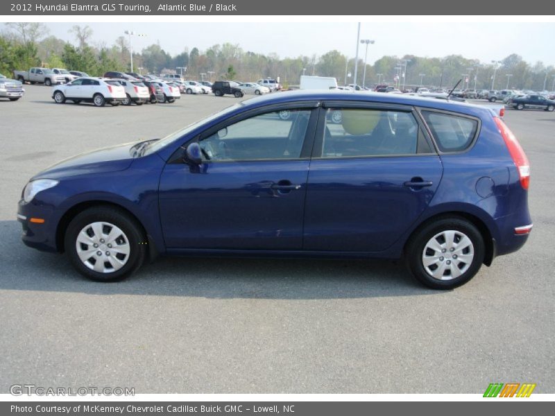 Atlantic Blue / Black 2012 Hyundai Elantra GLS Touring