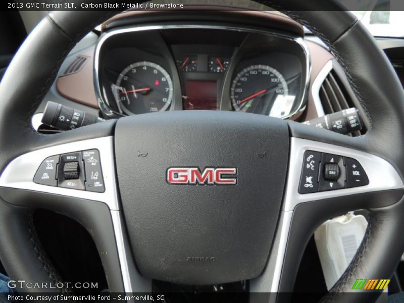 Carbon Black Metallic / Brownstone 2013 GMC Terrain SLT