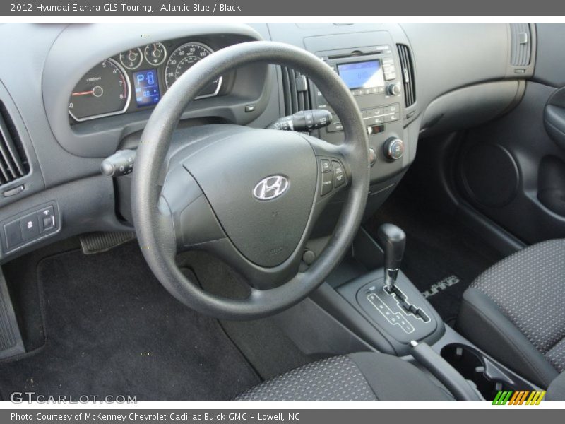 Atlantic Blue / Black 2012 Hyundai Elantra GLS Touring