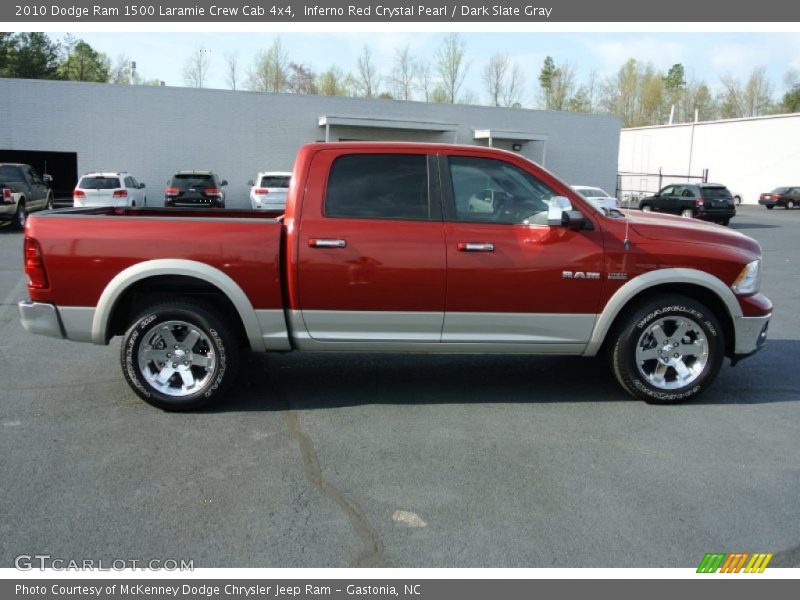 Inferno Red Crystal Pearl / Dark Slate Gray 2010 Dodge Ram 1500 Laramie Crew Cab 4x4