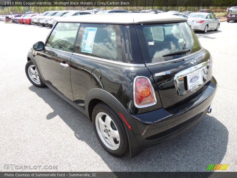 Midnight Black Metallic / Grey/Carbon Black 2010 Mini Cooper Hardtop