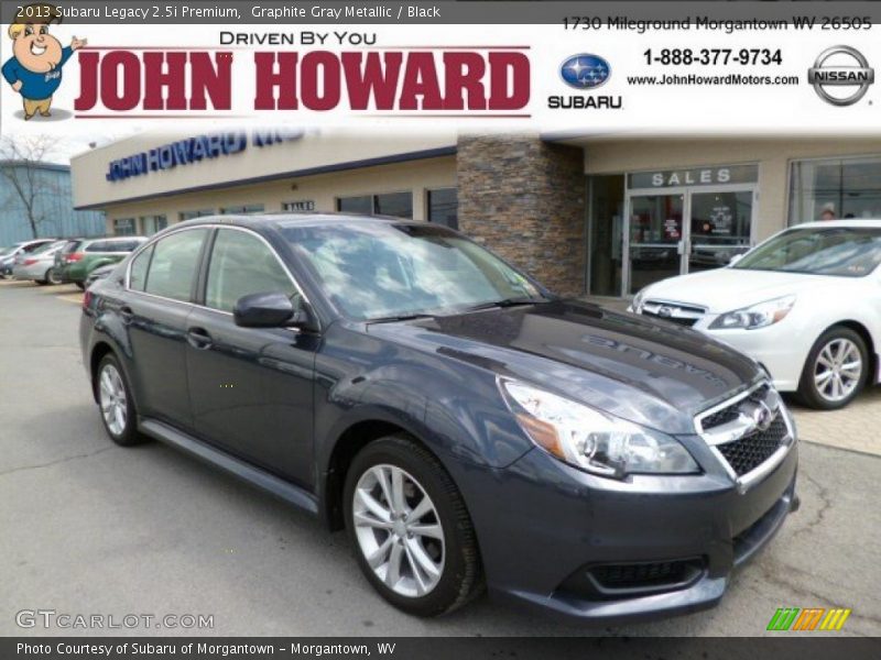 Graphite Gray Metallic / Black 2013 Subaru Legacy 2.5i Premium