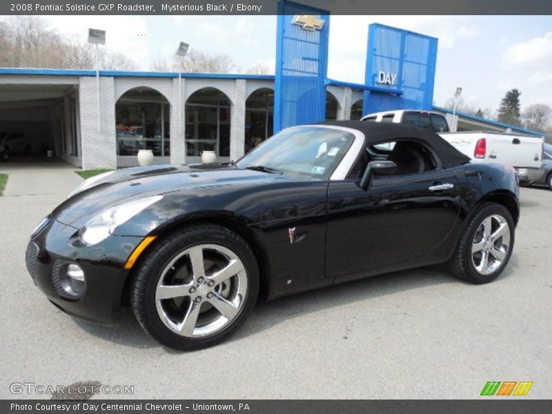 Mysterious Black / Ebony 2008 Pontiac Solstice GXP Roadster