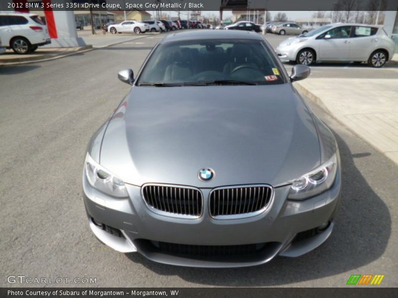 Space Grey Metallic / Black 2012 BMW 3 Series 335i xDrive Coupe