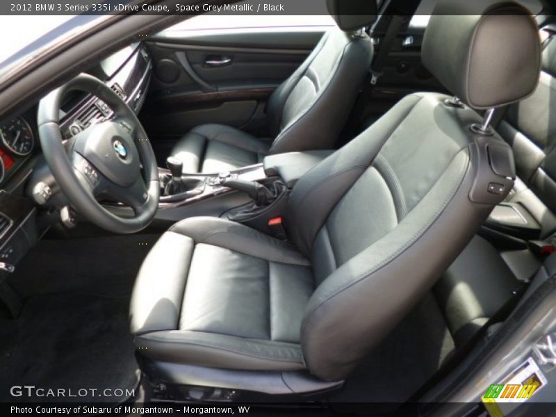Space Grey Metallic / Black 2012 BMW 3 Series 335i xDrive Coupe