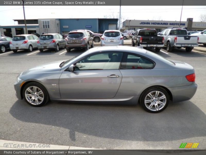 Space Grey Metallic / Black 2012 BMW 3 Series 335i xDrive Coupe