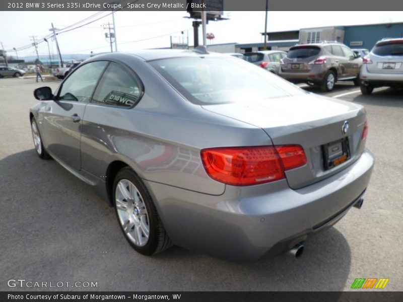 Space Grey Metallic / Black 2012 BMW 3 Series 335i xDrive Coupe