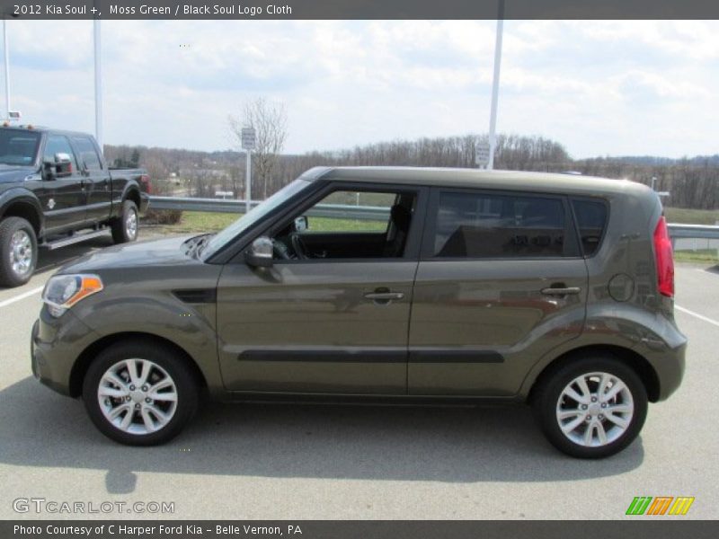 Moss Green / Black Soul Logo Cloth 2012 Kia Soul +