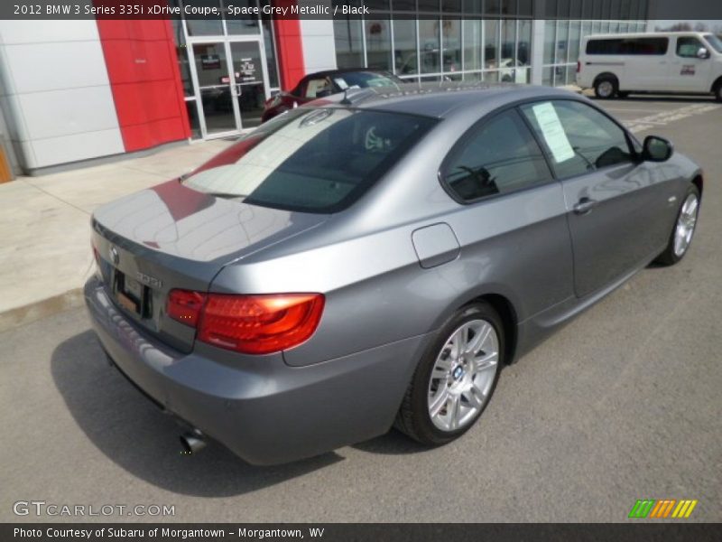 Space Grey Metallic / Black 2012 BMW 3 Series 335i xDrive Coupe