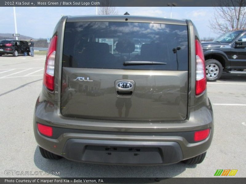 Moss Green / Black Soul Logo Cloth 2012 Kia Soul +