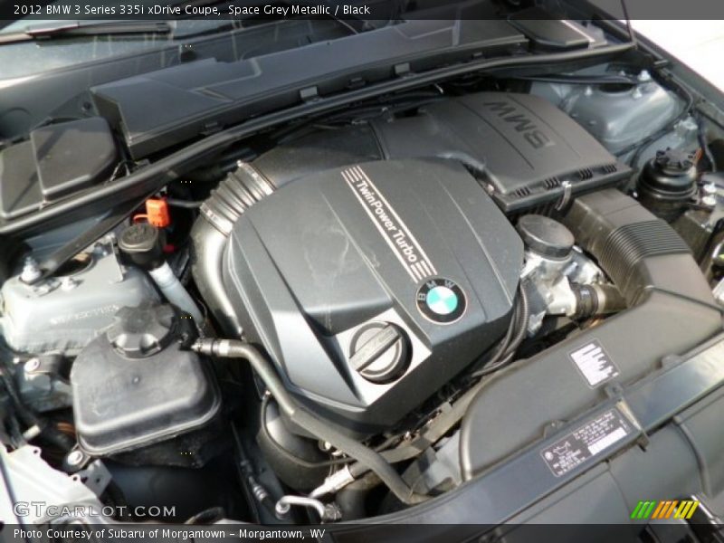Space Grey Metallic / Black 2012 BMW 3 Series 335i xDrive Coupe