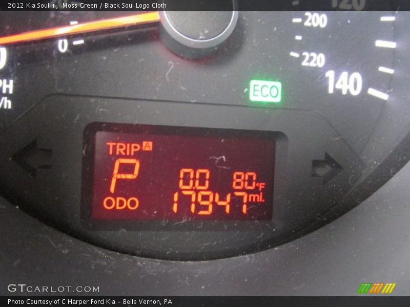 Moss Green / Black Soul Logo Cloth 2012 Kia Soul +
