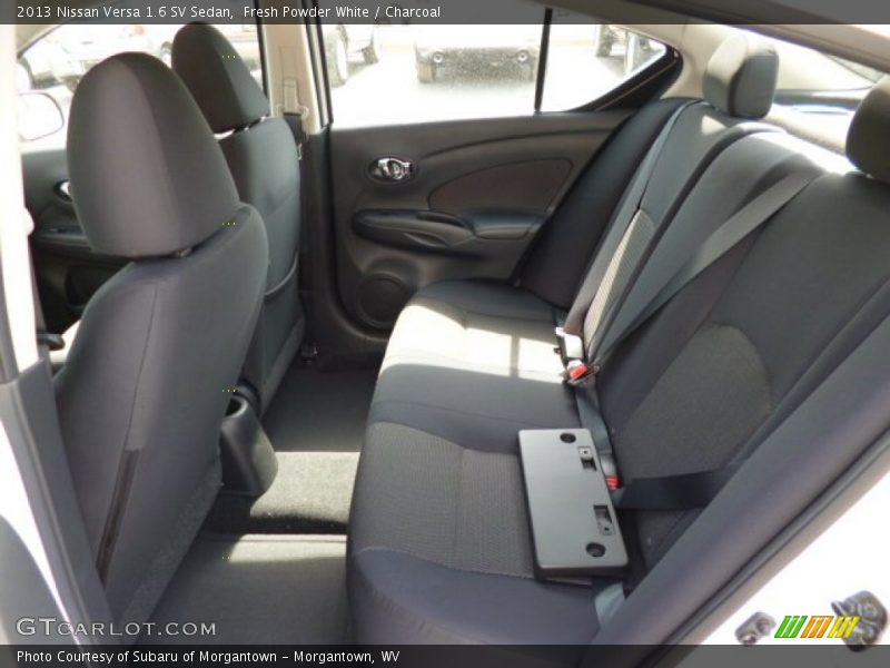 Fresh Powder White / Charcoal 2013 Nissan Versa 1.6 SV Sedan