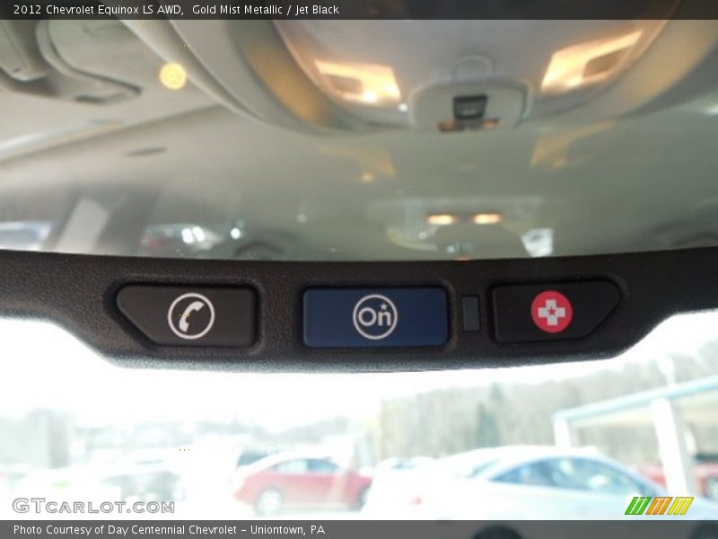 Gold Mist Metallic / Jet Black 2012 Chevrolet Equinox LS AWD