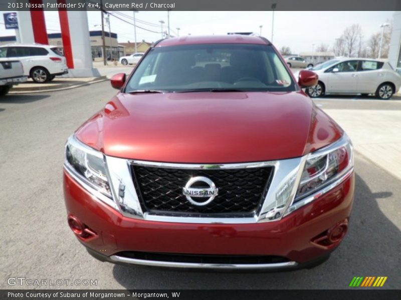 Cayenne Red / Charcoal 2013 Nissan Pathfinder SV 4x4