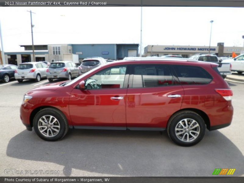 Cayenne Red / Charcoal 2013 Nissan Pathfinder SV 4x4