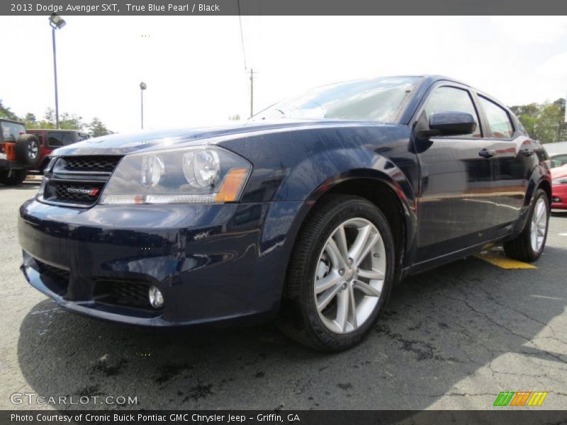 True Blue Pearl / Black 2013 Dodge Avenger SXT