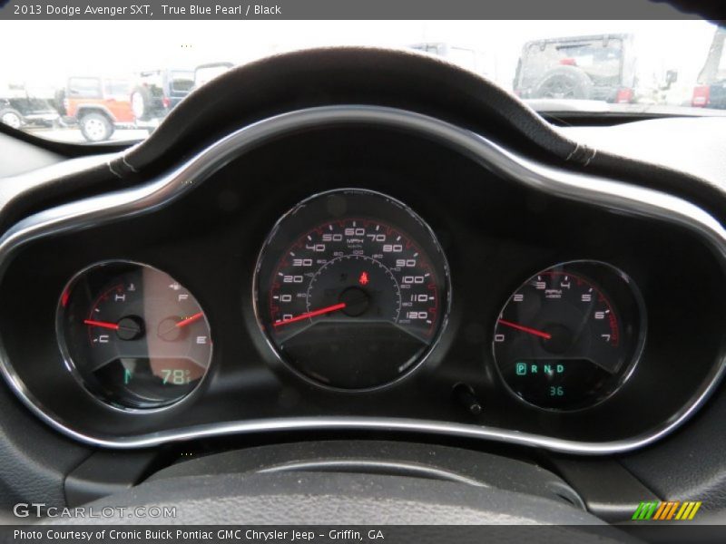 True Blue Pearl / Black 2013 Dodge Avenger SXT
