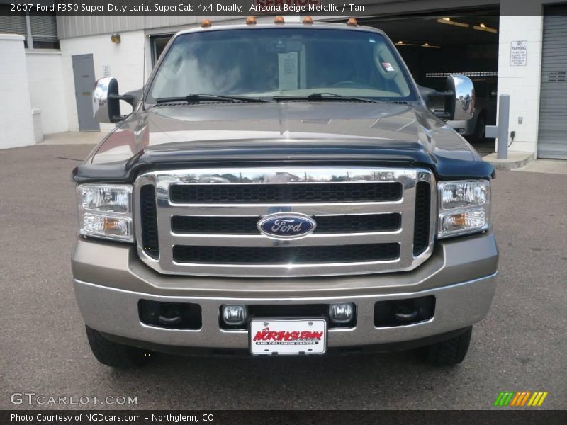 Arizona Beige Metallic / Tan 2007 Ford F350 Super Duty Lariat SuperCab 4x4 Dually