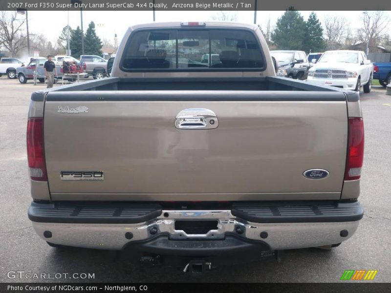 Arizona Beige Metallic / Tan 2007 Ford F350 Super Duty Lariat SuperCab 4x4 Dually