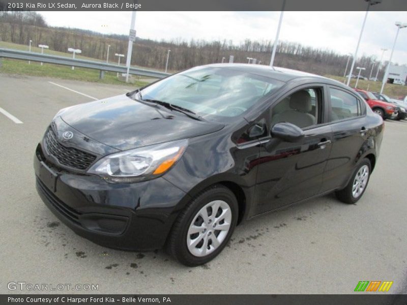 Aurora Black / Beige 2013 Kia Rio LX Sedan