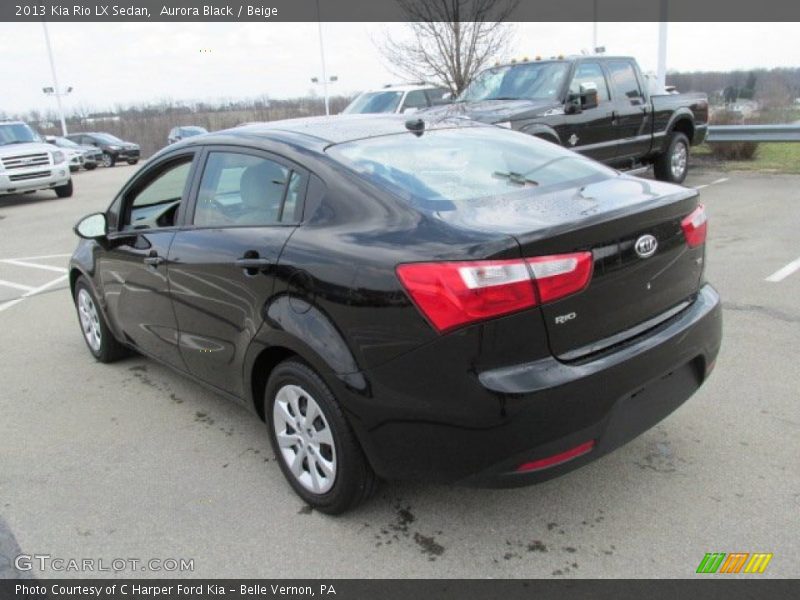 Aurora Black / Beige 2013 Kia Rio LX Sedan