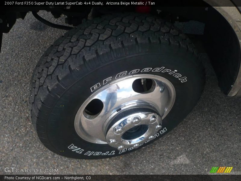 Arizona Beige Metallic / Tan 2007 Ford F350 Super Duty Lariat SuperCab 4x4 Dually
