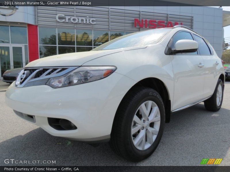 Glacier White Pearl / Beige 2011 Nissan Murano SL