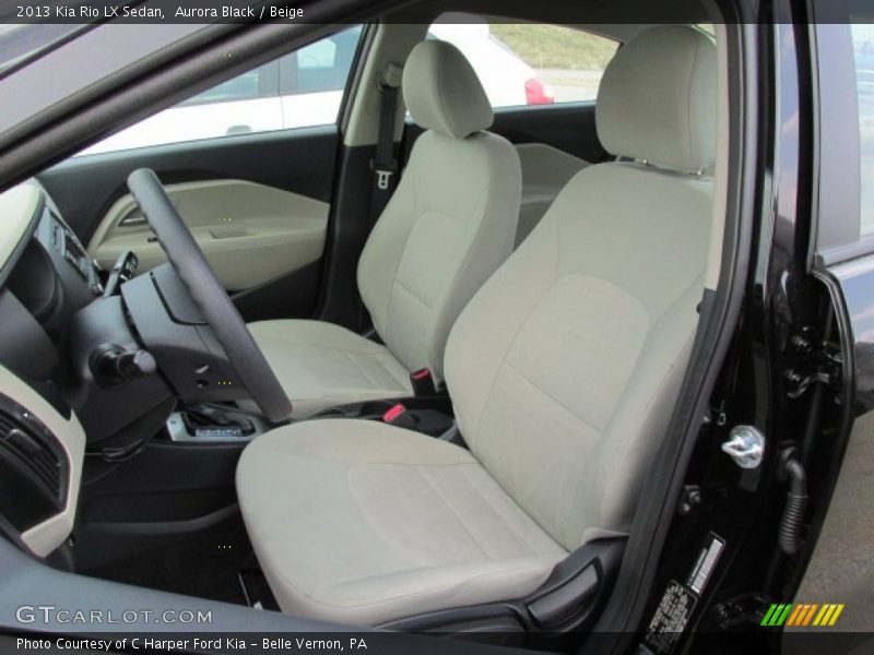 Aurora Black / Beige 2013 Kia Rio LX Sedan