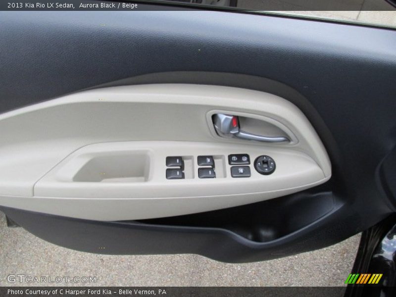 Aurora Black / Beige 2013 Kia Rio LX Sedan
