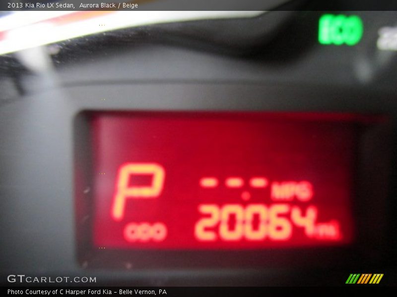 Aurora Black / Beige 2013 Kia Rio LX Sedan